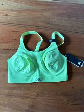 adidas Neon Lime High-Support Sports Bra
